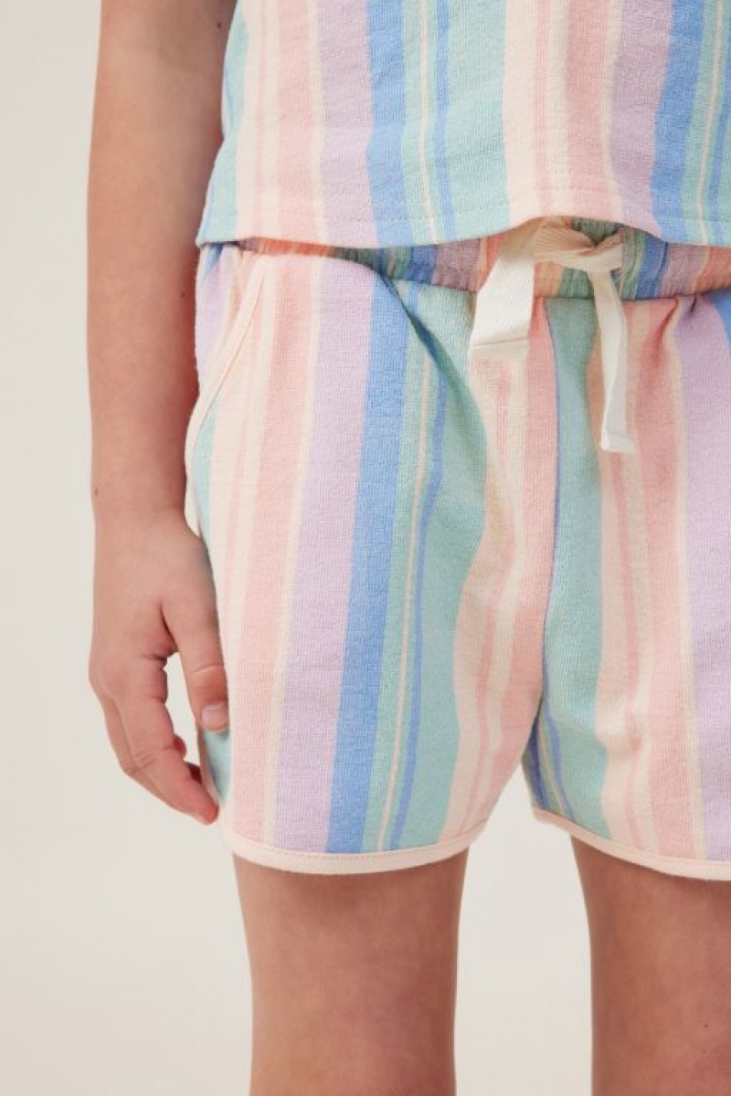 Short Cotton On Nina Knit Niña Multicolor Rayadas | RRkd04HSphO