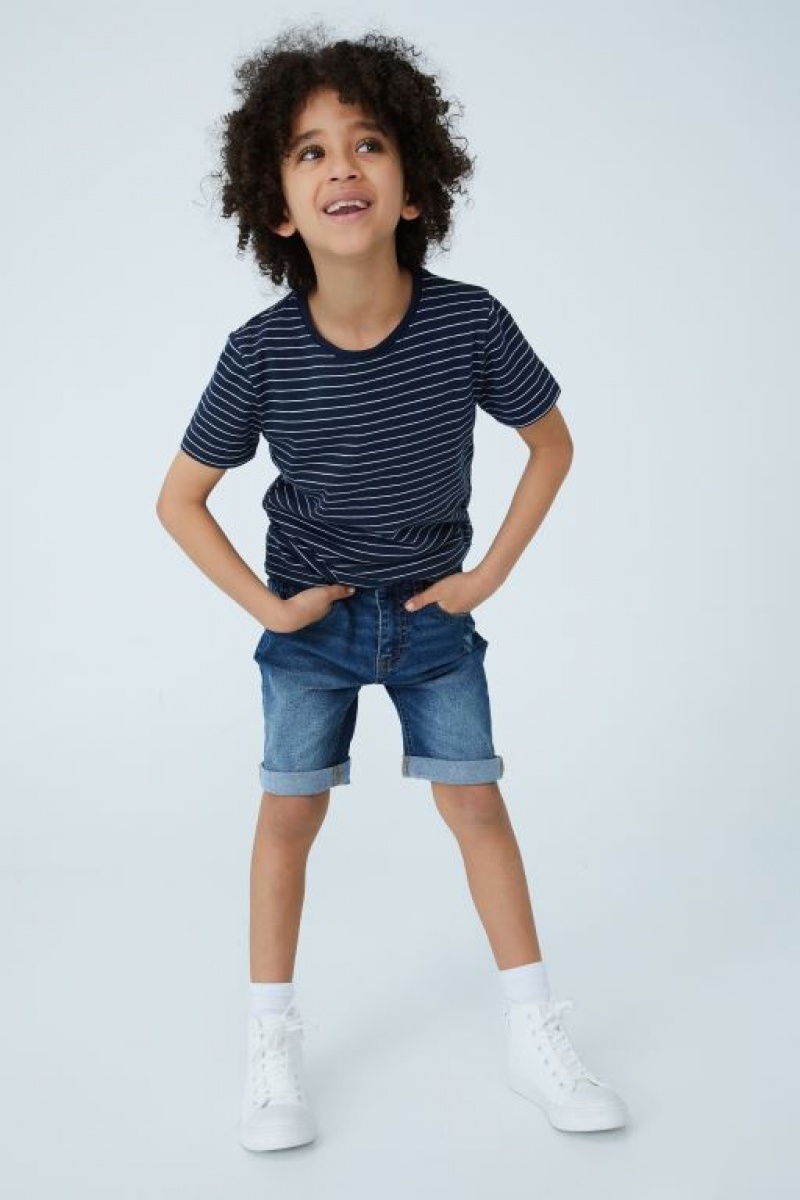 Short Cotton On Slim Fit Niño Azules Oscuro | 04zAdf4aqZ8