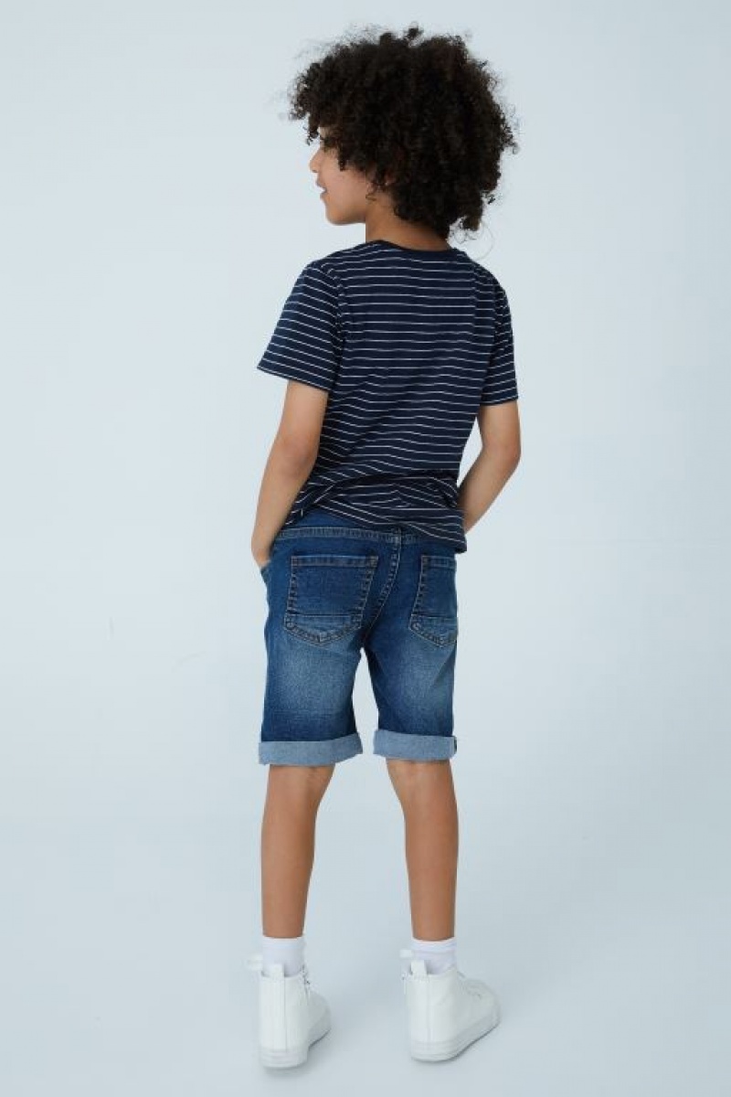 Short Cotton On Slim Fit Niño Azules Oscuro | 04zAdf4aqZ8
