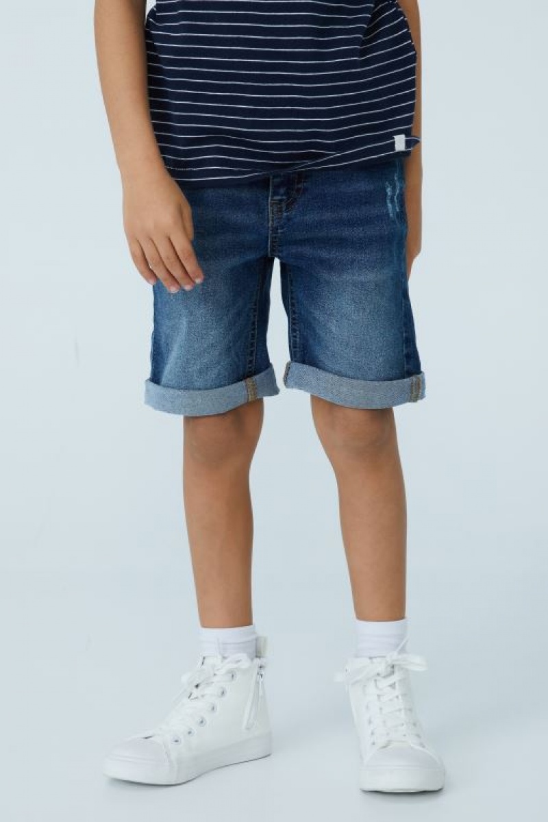 Short Cotton On Slim Fit Niño Azules Oscuro | 04zAdf4aqZ8