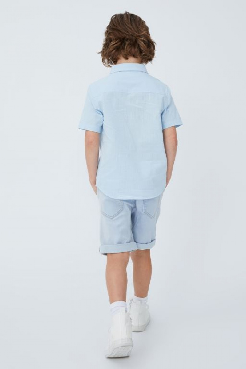 Short Cotton On Slouch Fit Niño Azules Claro | QcEJQw8CwNZ