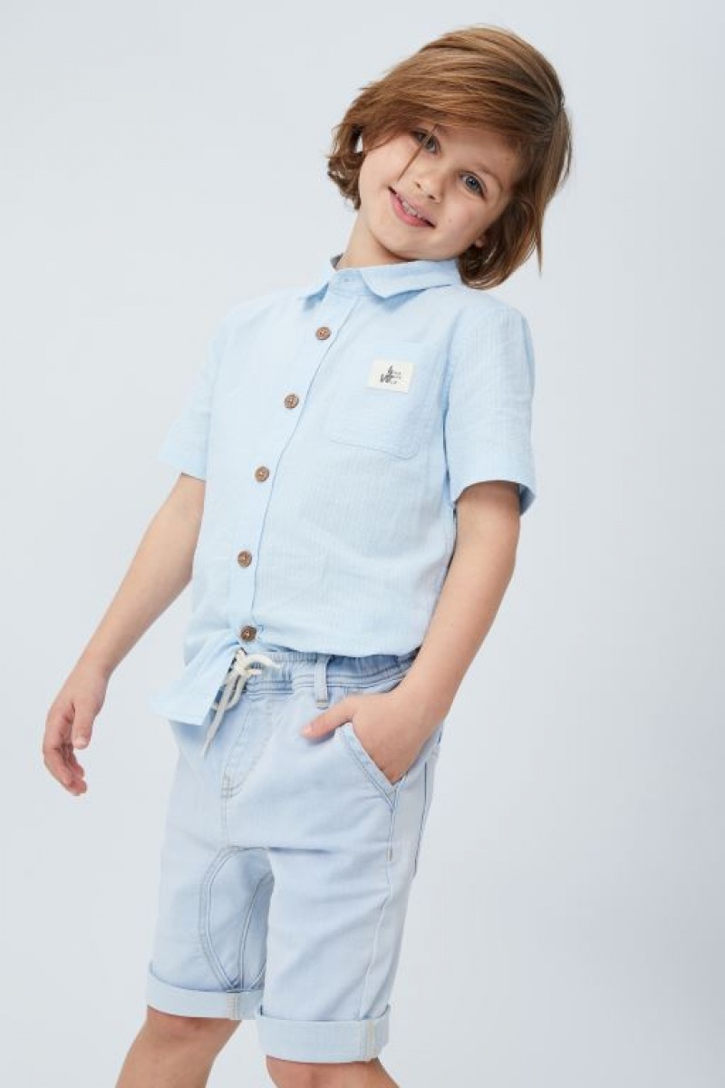 Short Cotton On Slouch Fit Niño Azules Claro | QcEJQw8CwNZ