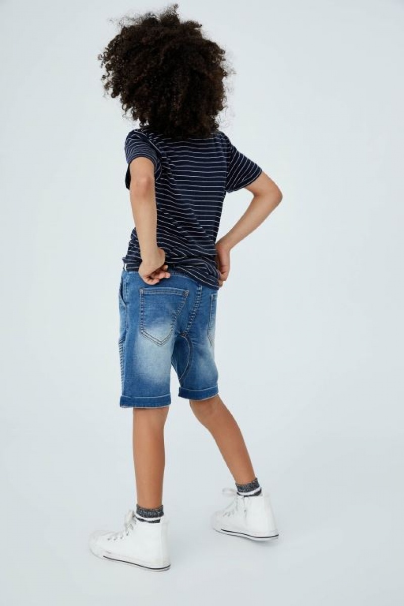 Short Cotton On Slouch Fit Niño Azules | mM6BFag9GJq