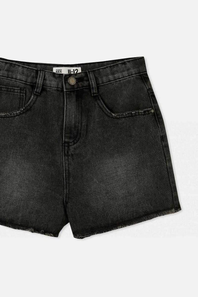 Short Cotton On Sully Denim Niña Negras Azules | D950NlI4pRy