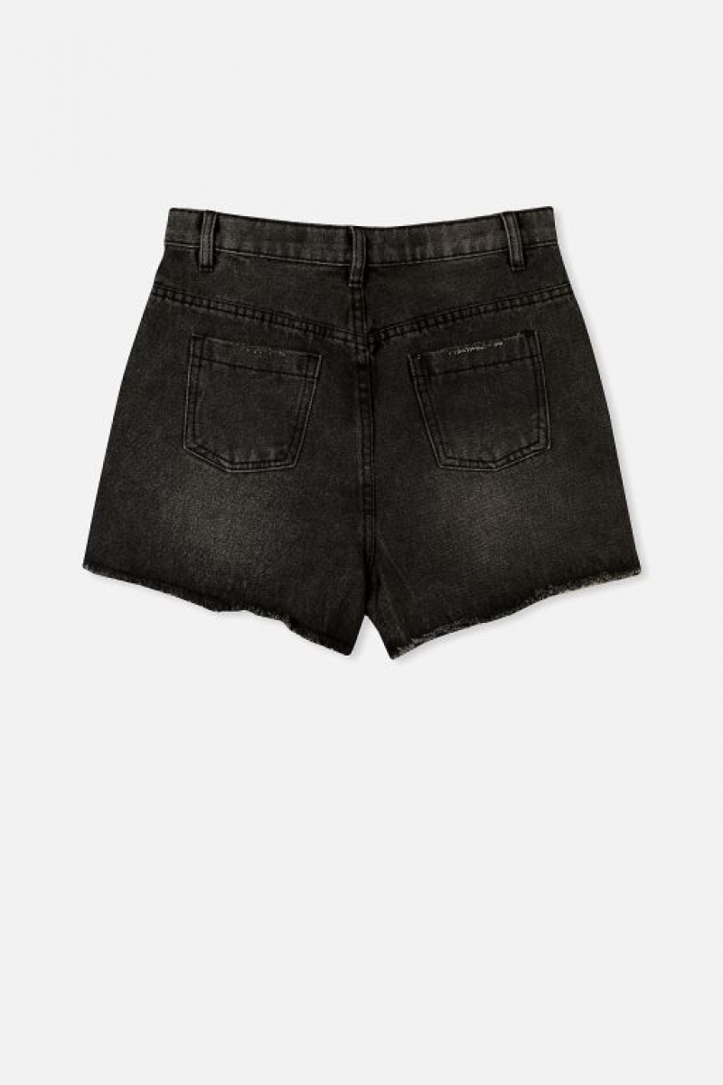 Short Cotton On Sully Denim Niña Negras Azules | D950NlI4pRy
