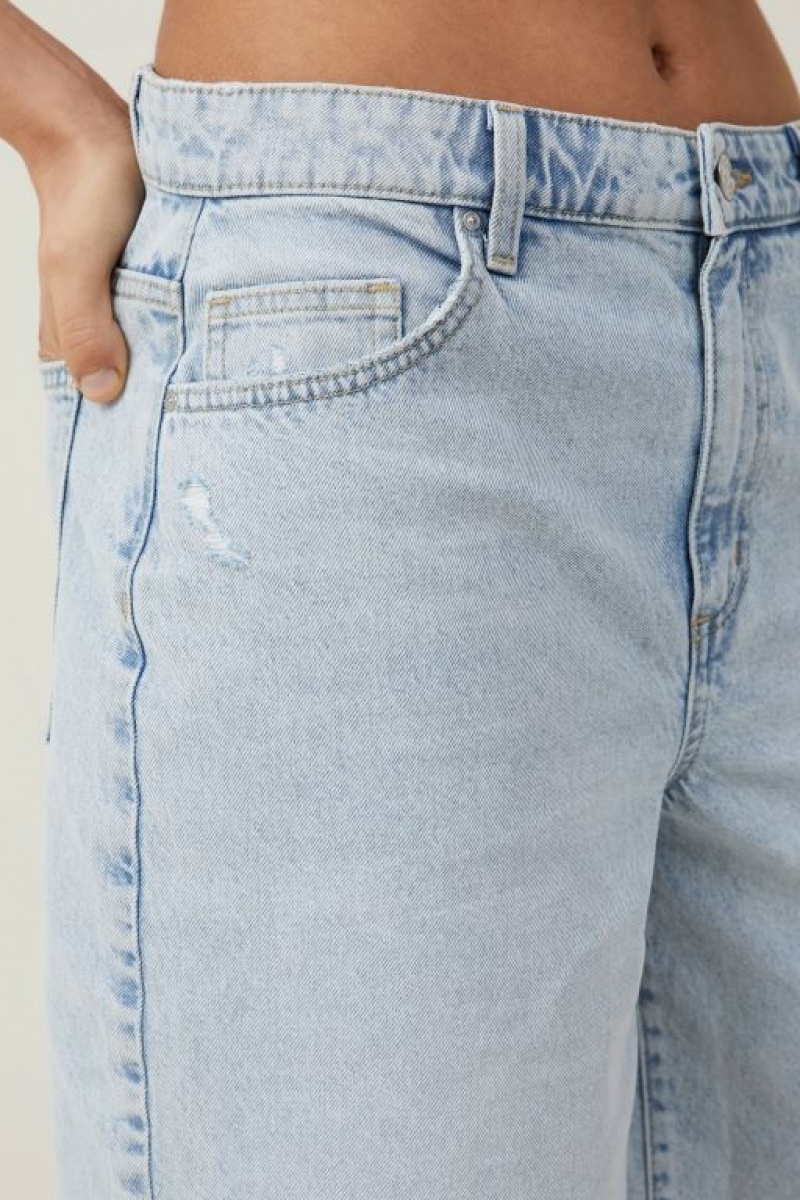 Short Cotton On Super Baggy Denim Jort Mujer Azules | swmbdtuk4re