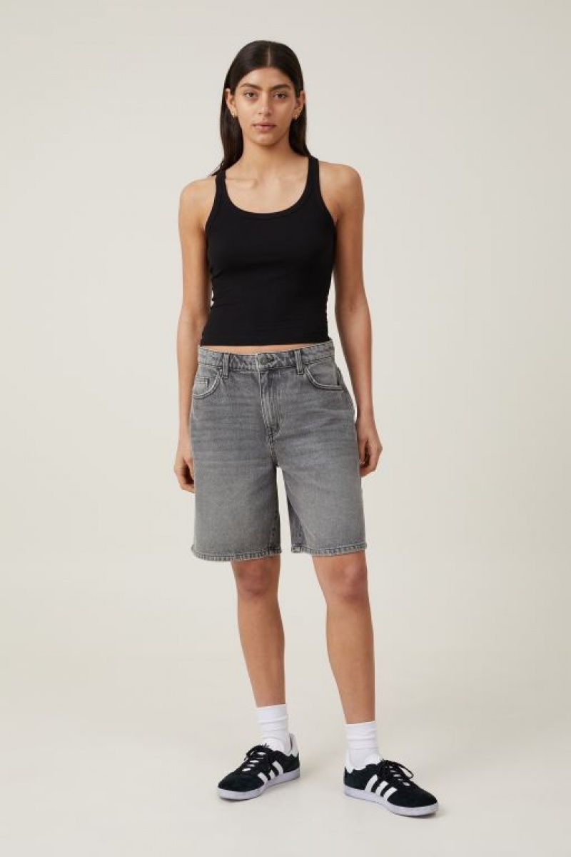 Short Cotton On Super Baggy Denim Jort Mujer Gris | r4WzNenmnS7
