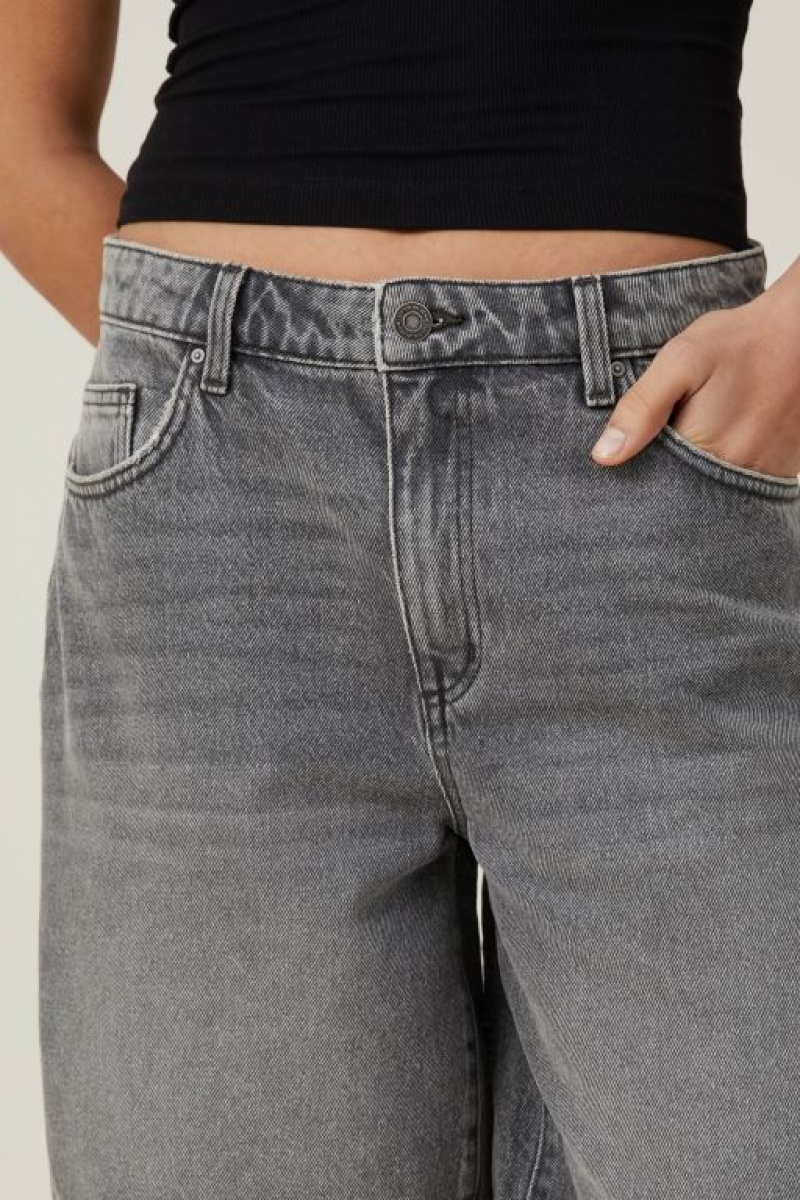 Short Cotton On Super Baggy Denim Jort Mujer Gris | r4WzNenmnS7