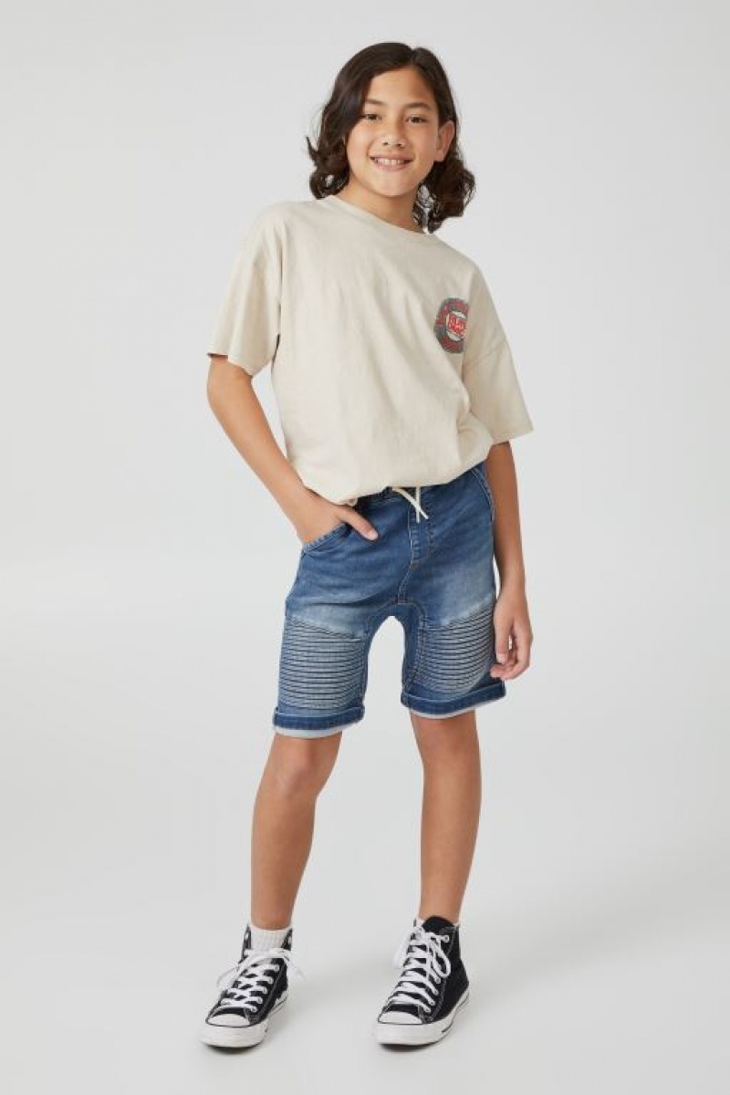 Short Cotton On Super Slouch Fit Niño Azules | GChsLDms2ph