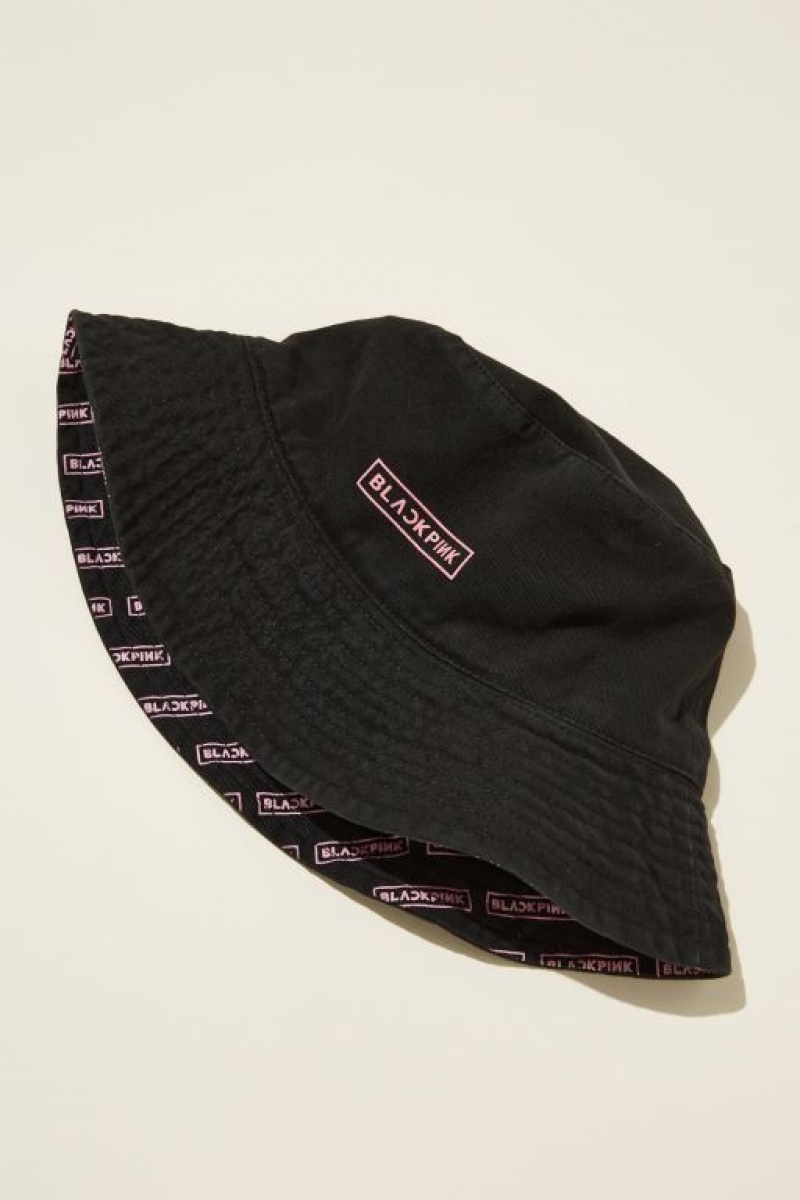 Sombreros Cotton On License Reversible Bucket Mujer Negras | KI7KfaXPpHG