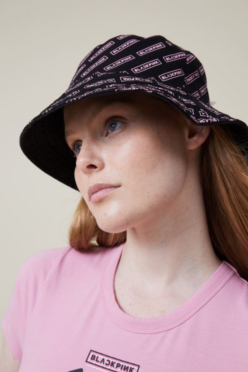 Sombreros Cotton On License Reversible Bucket Mujer Negras | KI7KfaXPpHG