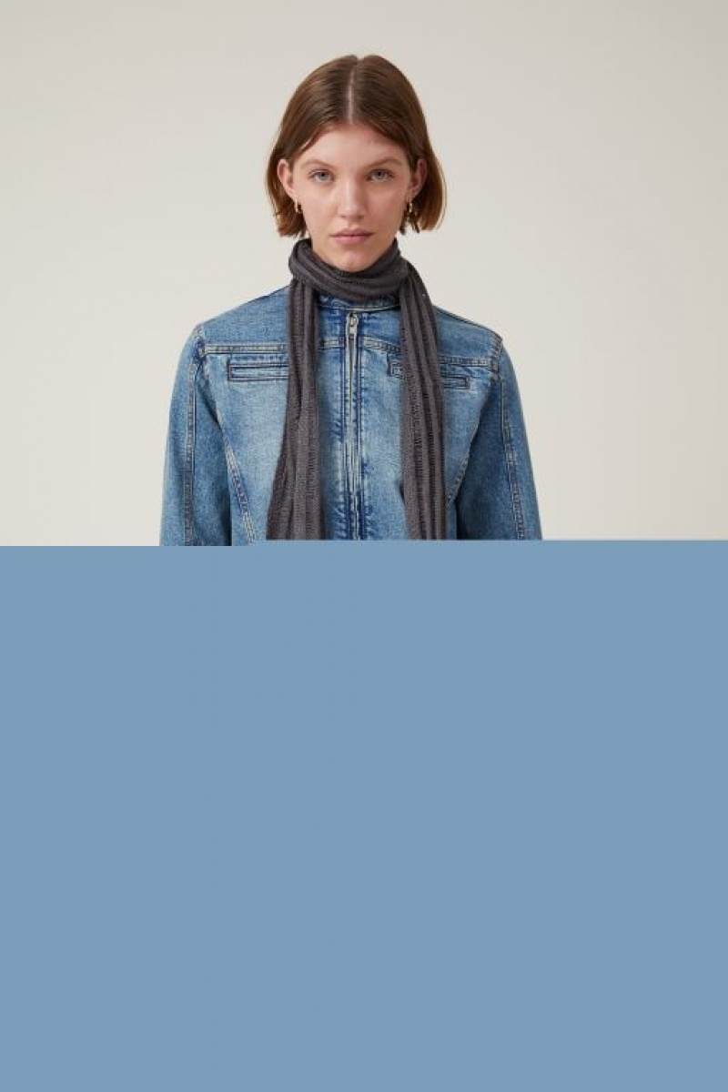Sombreros Cotton On Stella Flaco Scarf Mujer Gris | 1Z4L5y4RF83