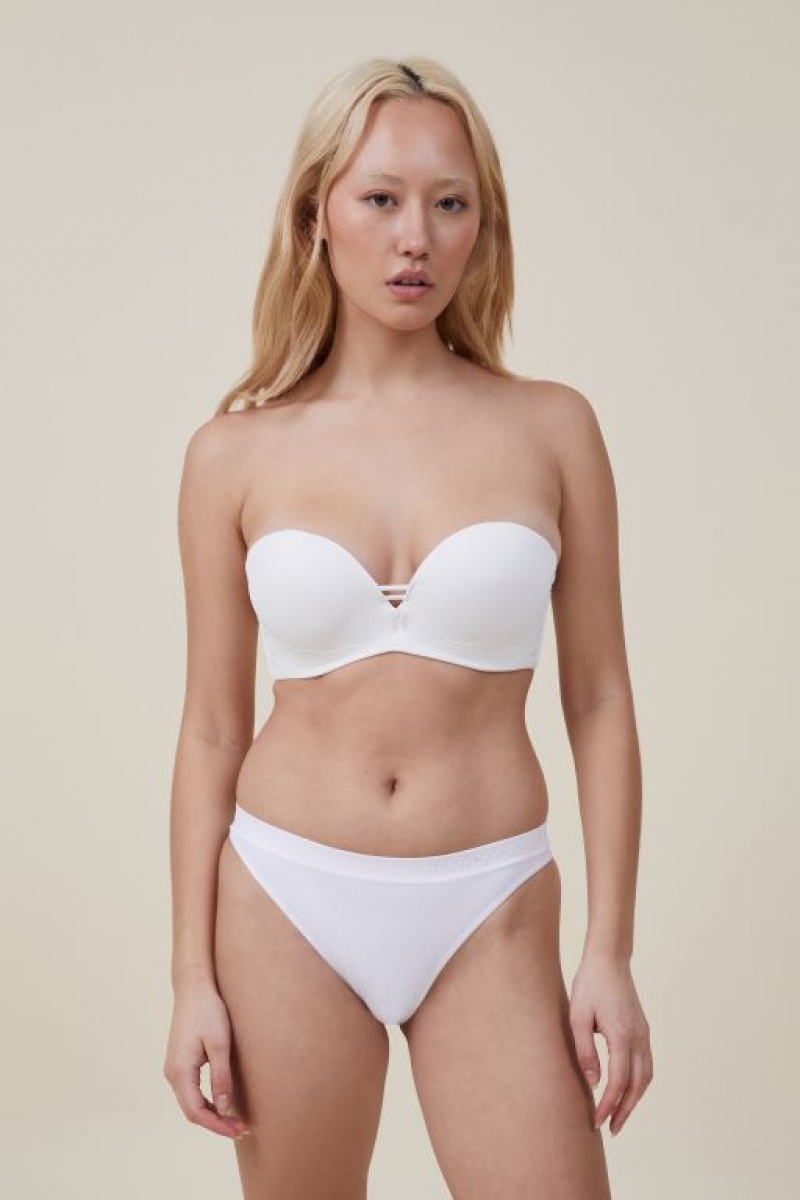 Sujetadores Cotton On Everyday Encaje Strapless Push Up 2 Mujer Creme | JEpwobHEJXd