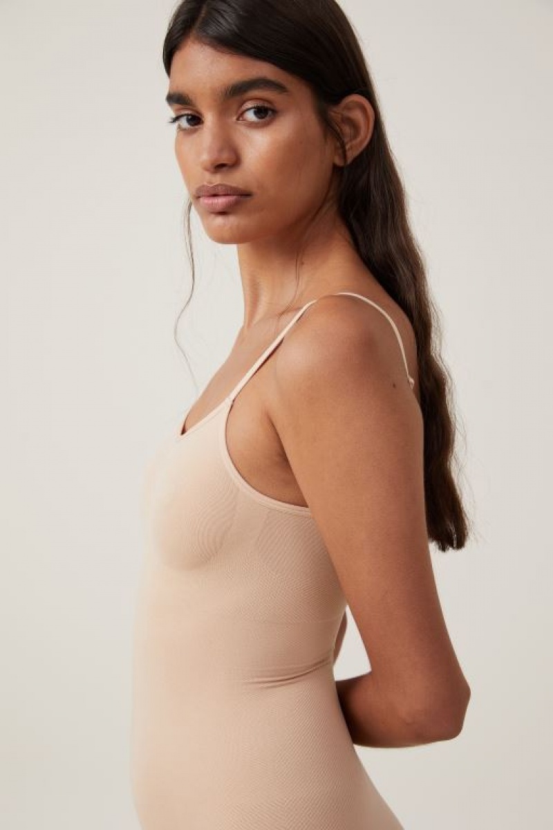 Sujetadores Cotton On Seamless Shapewear Bodysuit Corta Mujer Frappe | DRJbi8XqRwQ