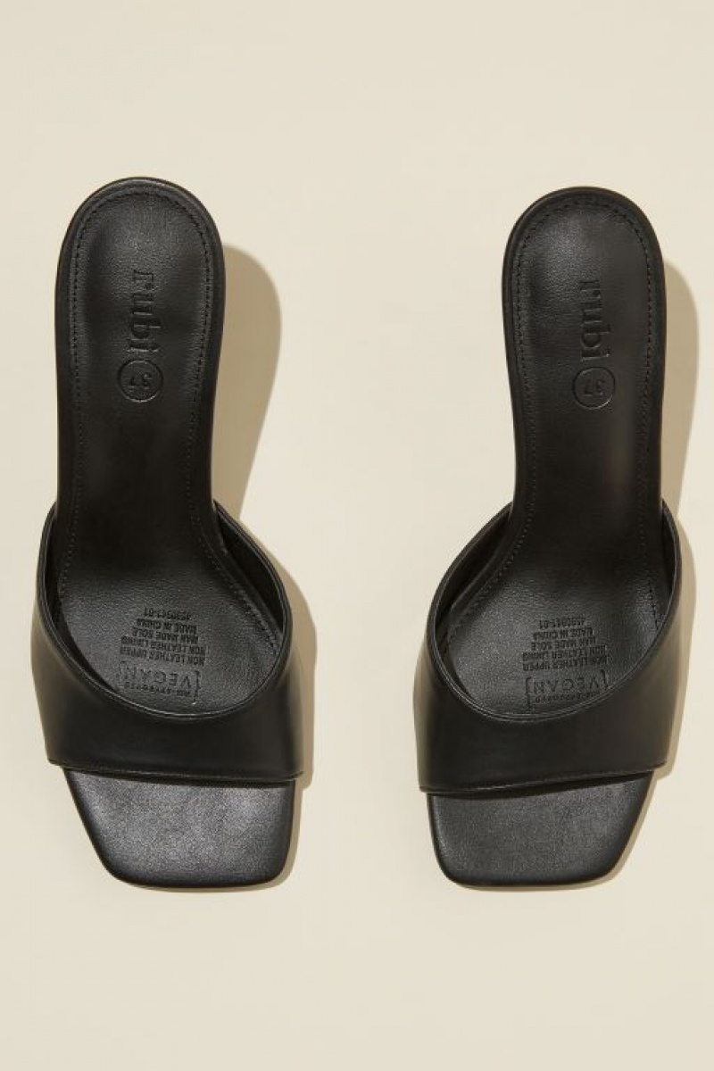 Tacones Cotton On Edie Single Correa Mule Mujer Negras | 9OKmIuSgQmD