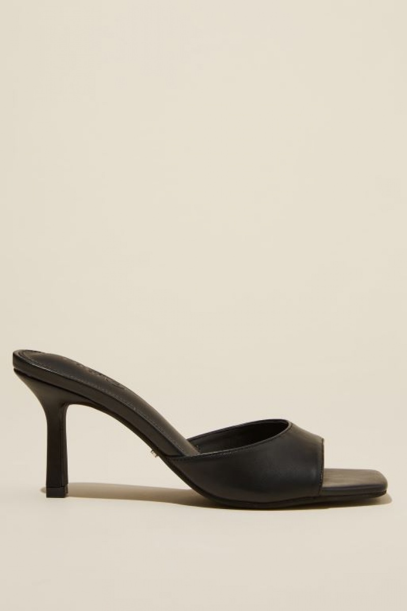 Tacones Cotton On Edie Single Correa Mule Mujer Negras | 9OKmIuSgQmD
