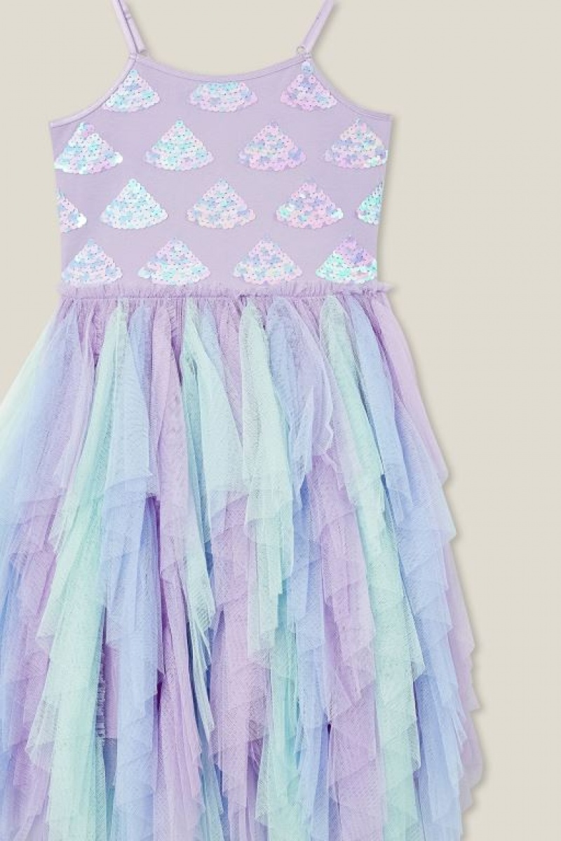 Vestido Cotton On Ella Up Niña Moradas | Jz3iCrdPpGx