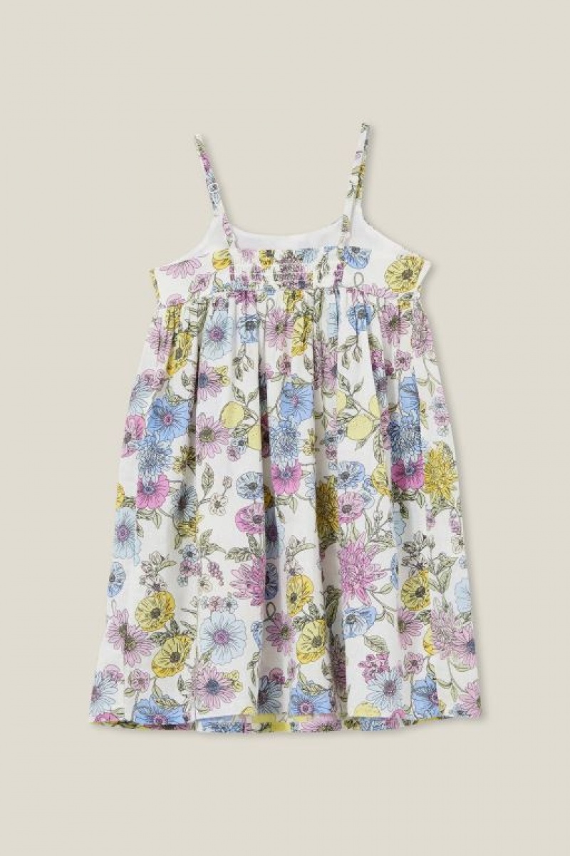 Vestido Cotton On Eloise Sin Manga Niña Amarillo Claro | caMPdFQfO8c