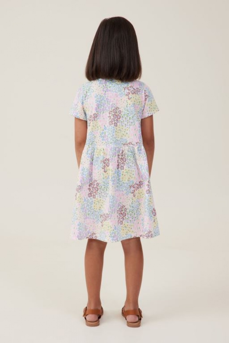 Vestido Cotton On Freya Corta Sleeve Niña Amarillo Claro | xJDkPUNblk2