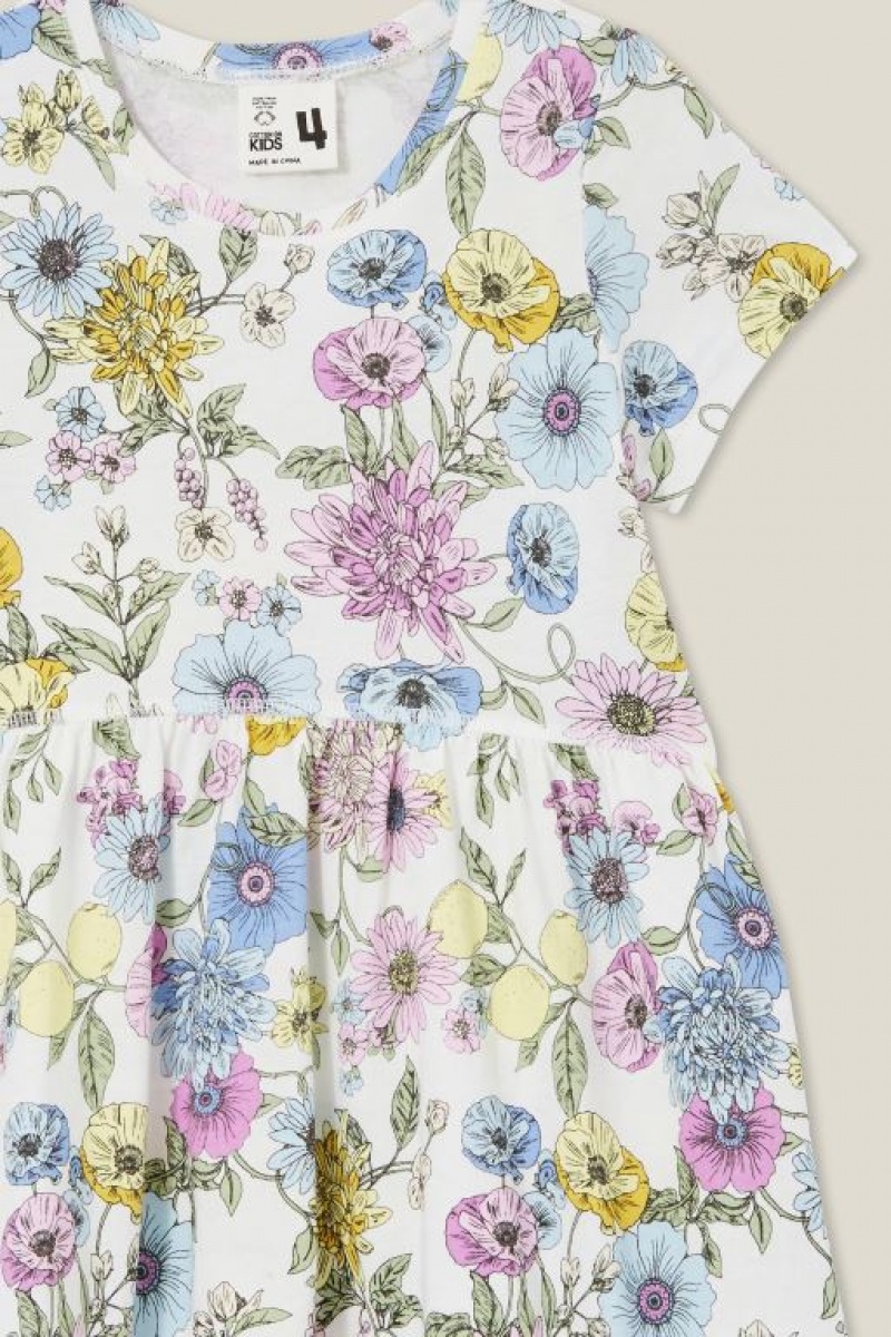 Vestido Cotton On Freya Corta Sleeve Niña Amarillo Claro | UySG5MtoHLY