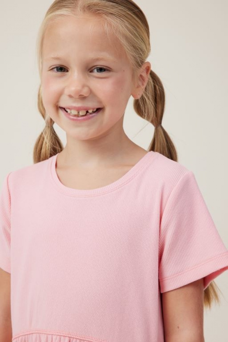 Vestido Cotton On Freya Corta Sleeve Niña Coral | KVMhpaMqrgX