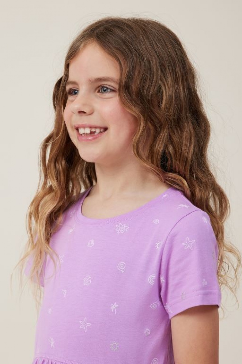 Vestido Cotton On Freya Corta Sleeve Niña Lavanda | Y0wH6DxGYkL