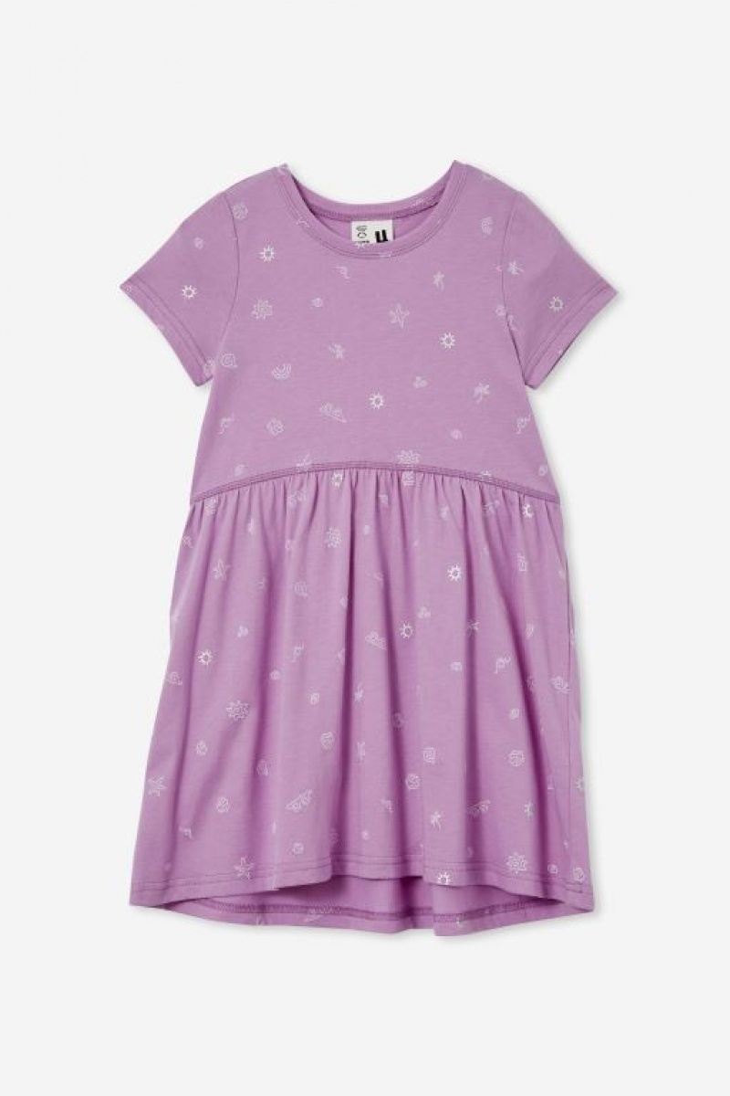 Vestido Cotton On Freya Corta Sleeve Niña Lavanda | Y0wH6DxGYkL