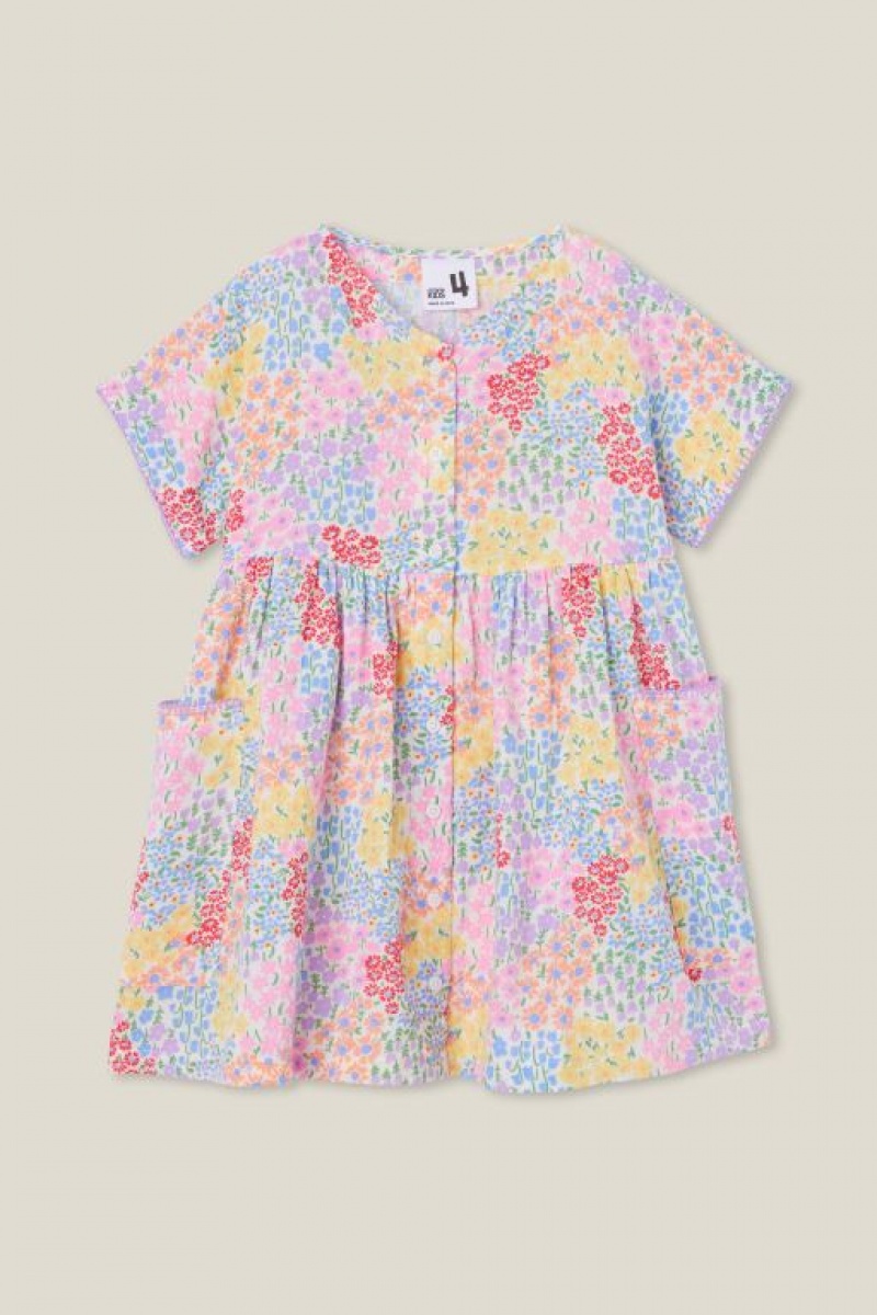 Vestido Cotton On Isabel Corta Sleeve Niña Amarillo Claro | iBudwNZVVhR