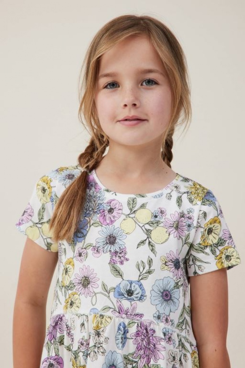 Vestido Cotton On Jordan Corta Sleeve Niña Amarillo Claro | FTK3sYSvW7x