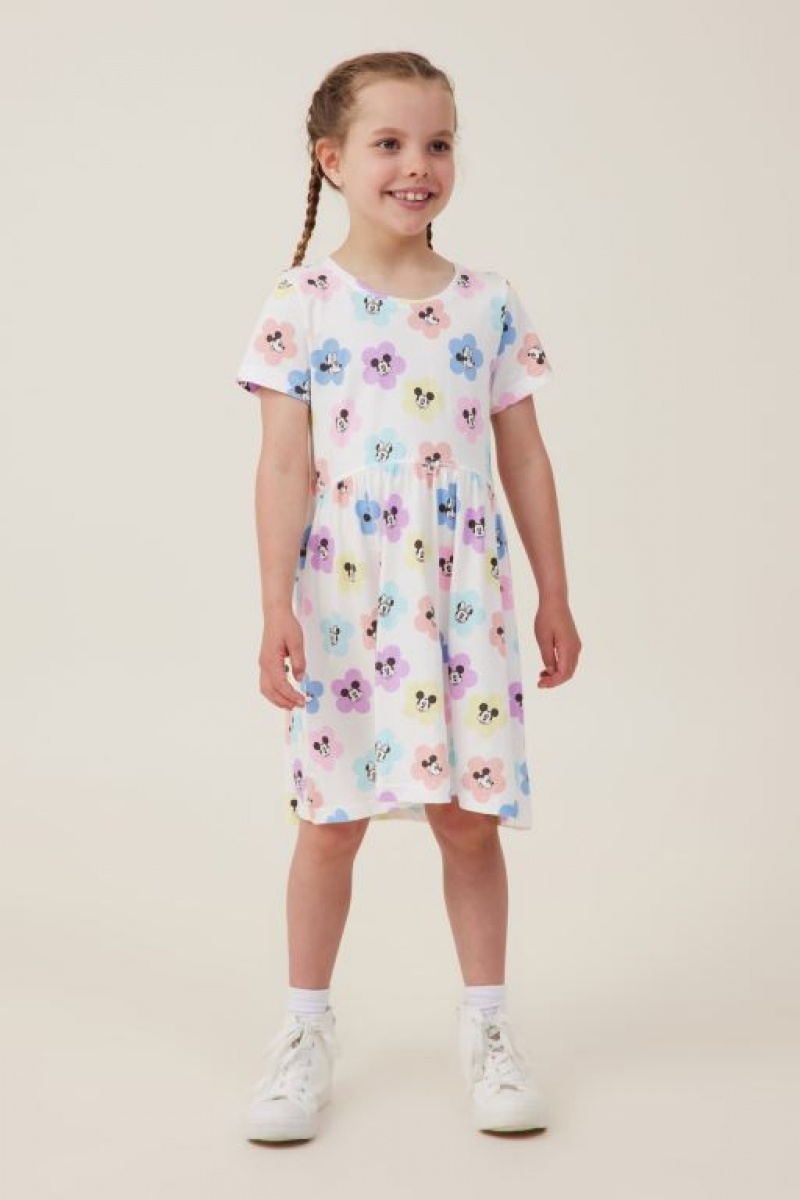 Vestido Cotton On License Freya Corta Sleeve Niña Flores Amarillo Claro | m4MXZD3ImW8