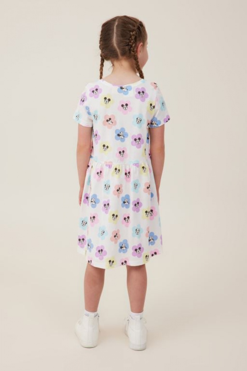 Vestido Cotton On License Freya Corta Sleeve Niña Flores Amarillo Claro | m4MXZD3ImW8