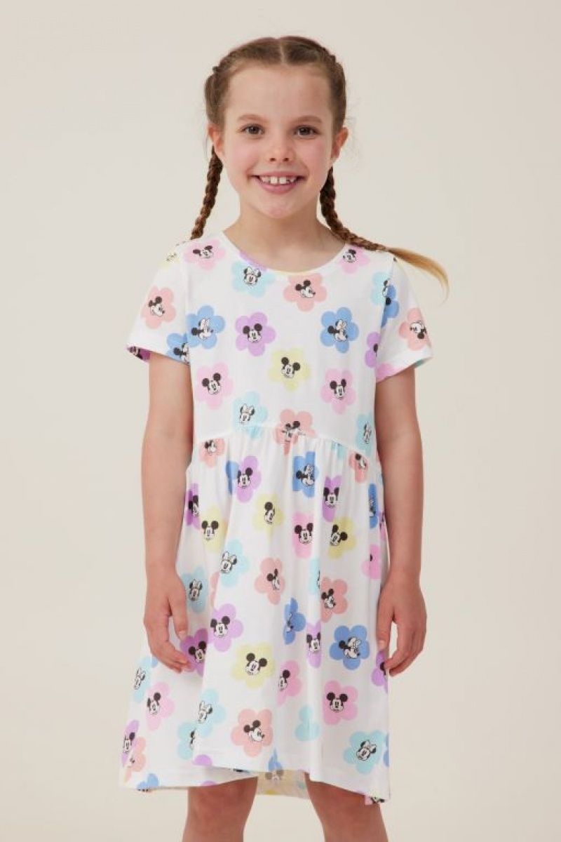 Vestido Cotton On License Freya Corta Sleeve Niña Flores Amarillo Claro | m4MXZD3ImW8