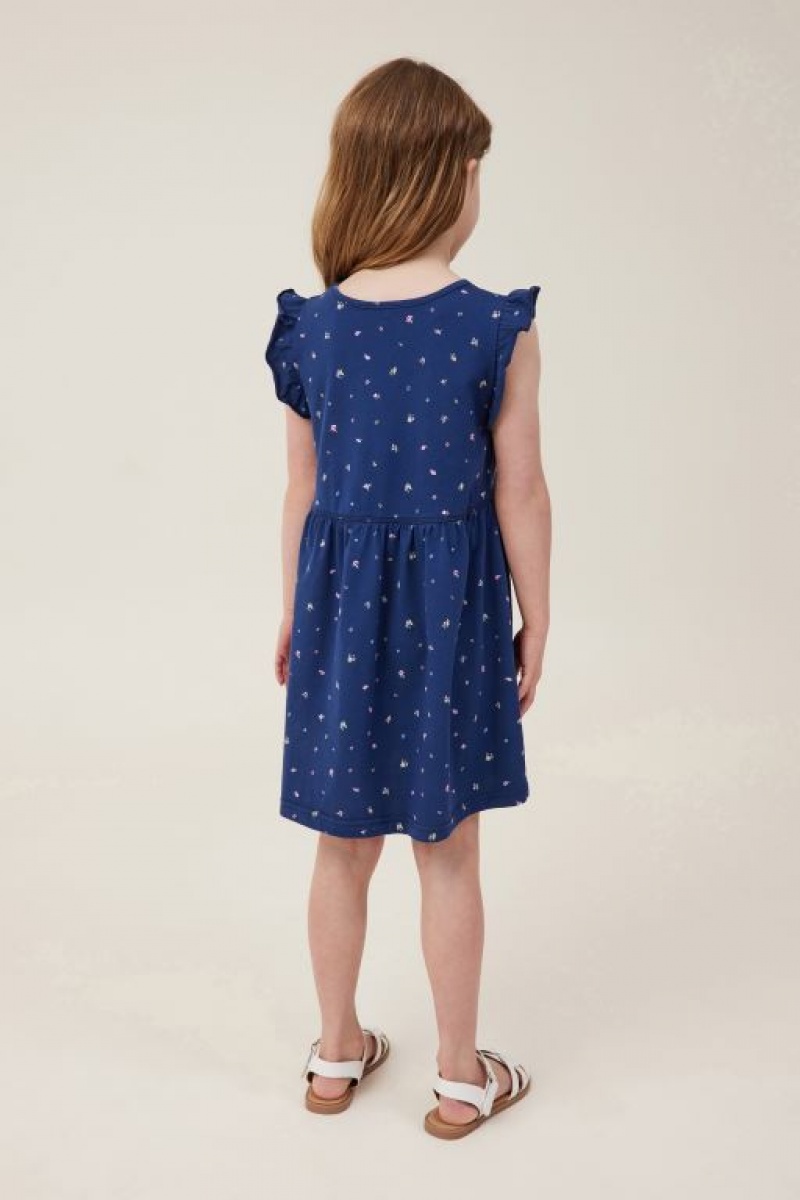 Vestido Cotton On Olive Corta Sleeve Niña Azul Marino | kHskzhG3nvs