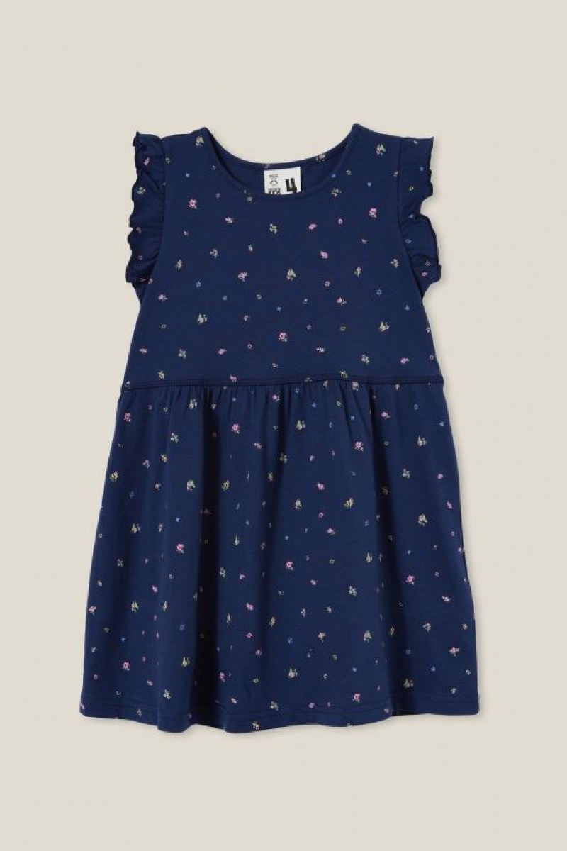 Vestido Cotton On Olive Corta Sleeve Niña Azul Marino | kHskzhG3nvs