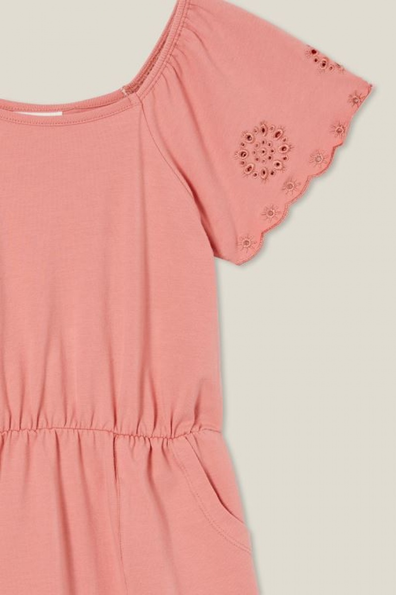 Vestido Cotton On Sia Corta Sleeve Niña Clay | EjBE1lNItMe