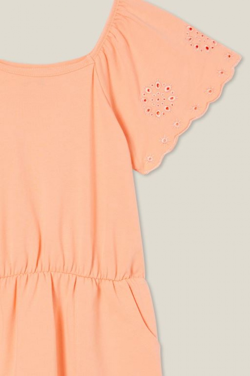 Vestido Cotton On Sia Corta Sleeve Niña Naranjas | Eh8qE7LBhhP