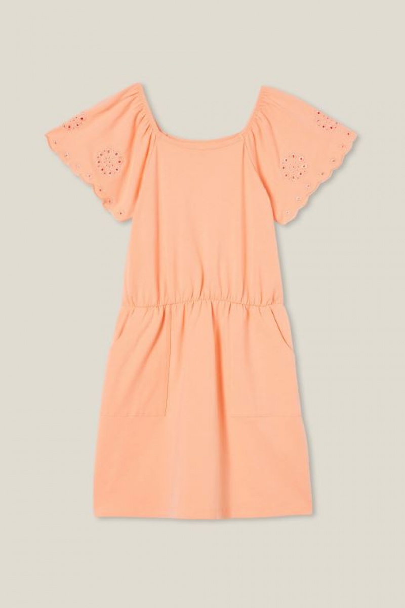 Vestido Cotton On Sia Corta Sleeve Niña Naranjas | Eh8qE7LBhhP